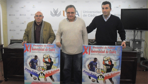 Presentado el XI Encuentro de Fútbol UCA, que disputarán la UD Roteña y el Xerez DFC