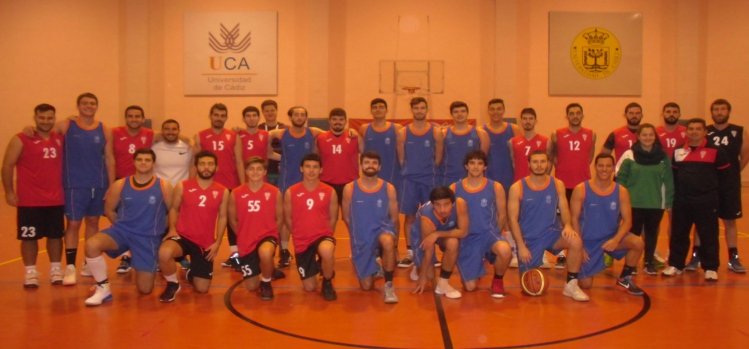 Encuentro amistoso de baloncesto masculino entre la Universidad de Cádiz y el C.D. Olímpico de Puerto Real