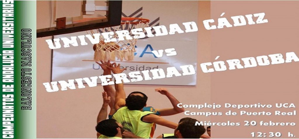 Encuentro clasificatorio para la fase final del Campeonato de Andalucía Universitario de Baloncesto Masculino