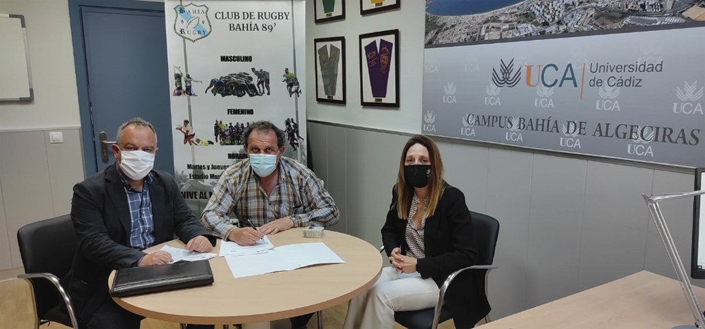 La Universidad de Cádiz firma un convenio de colaboración con el club de rugby Bahía 89 de Algeciras