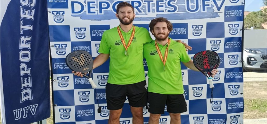 Dos alumnos de la UCA obtienen la medalla de plata en el Campeonato de España Universitario de pádel