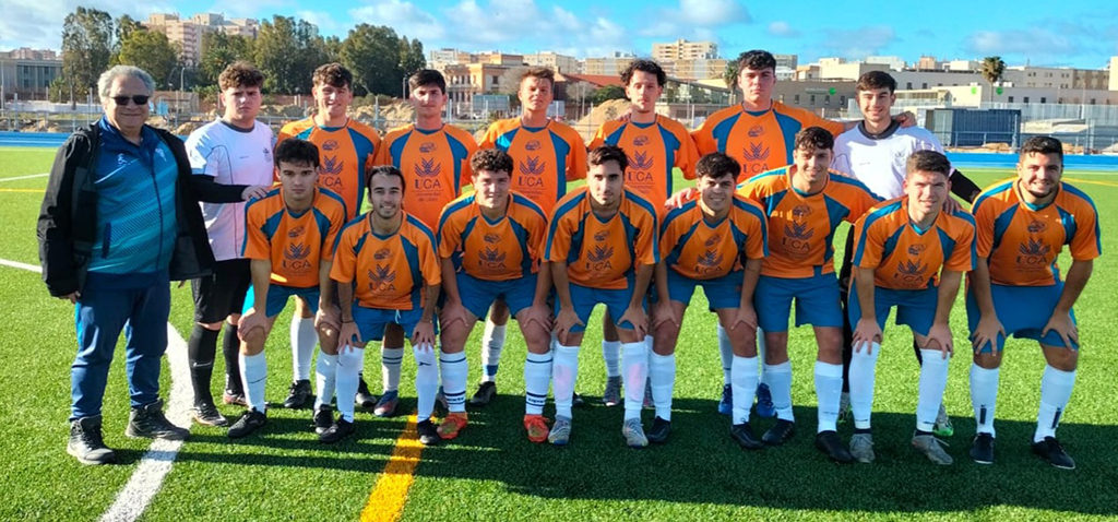 Partido amistoso de fútbol entre la selección de la Universidad de Cádiz con el Ciudad de Cádiz Juvenil A