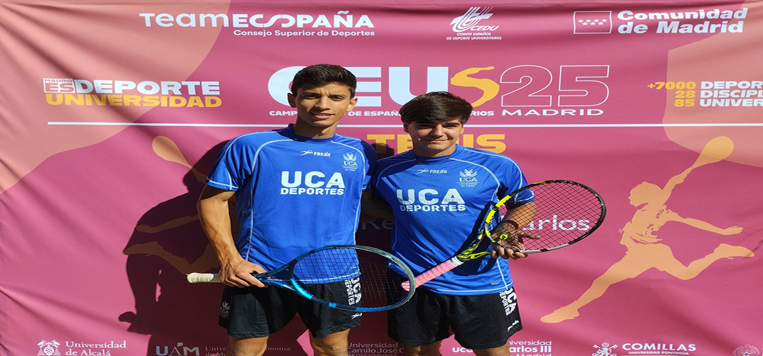 El dobles masculino de la UCA participa en el Nacional Universitario de Tenis