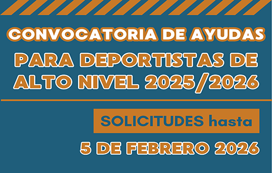 IMG CONVOCATORIA AYUDAS DEPORTISTAS ALTO NIVEL