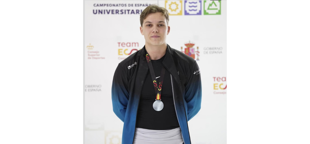 El alumno de la UCA Miguel Ángel Chamorro se proclama subcampeón de España Universitario de Halterofilia