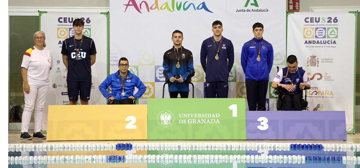 El estudiante de la UCA Rubén Gómez Romero, campeón de España Universitario de natación adaptada
