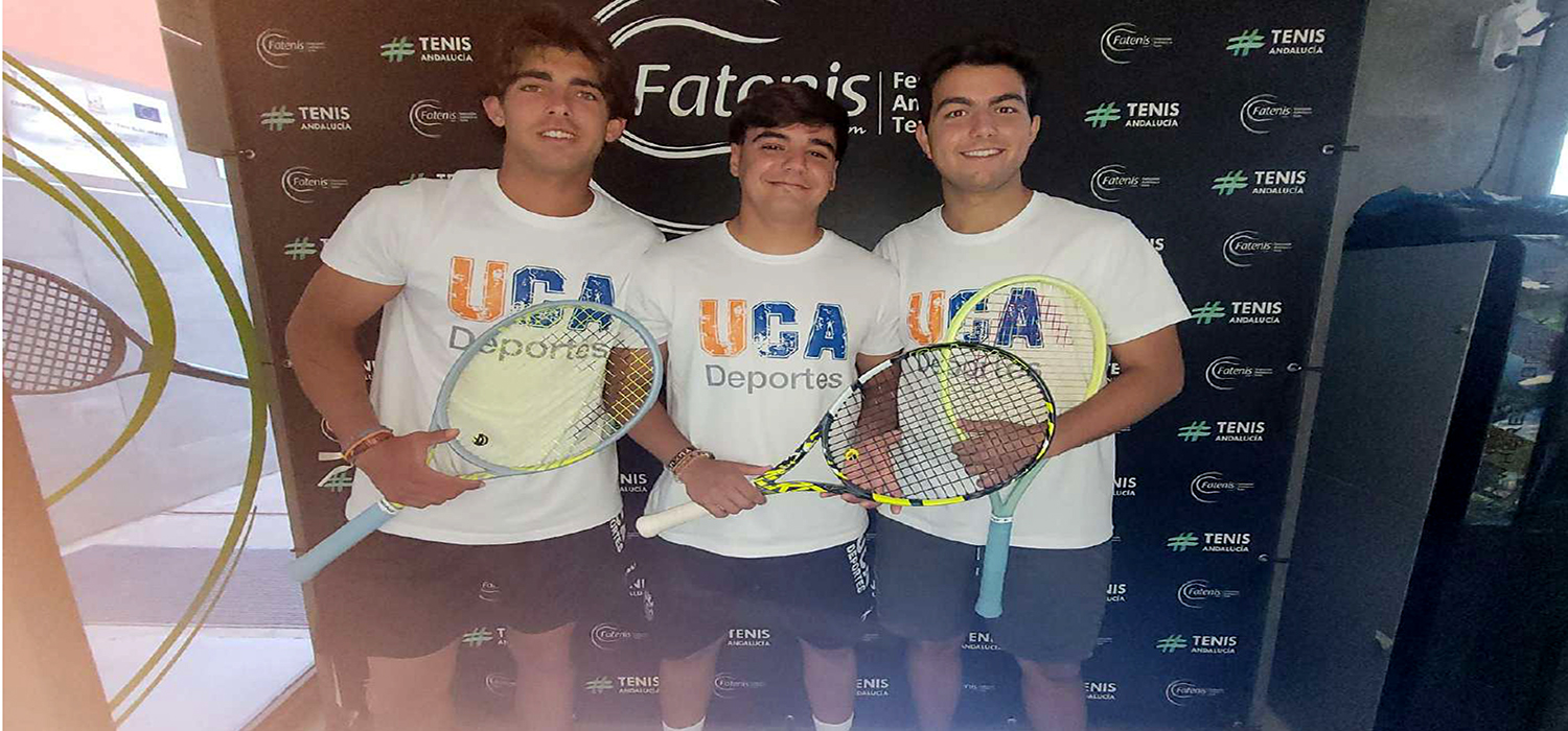 Tres alumnos representan a la UCA en el Campeonato de España Universitario de Tenis