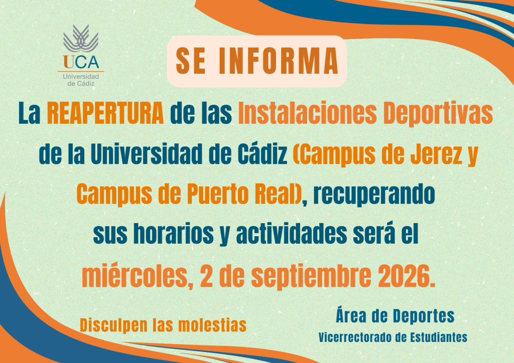 IMG Reapertura de las Instalaciones Deportivas (Campus de Jerez y Campus de Puerto Real)