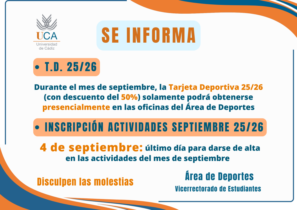IMG Información inscripciones actividades propias septiembre curso 25/26